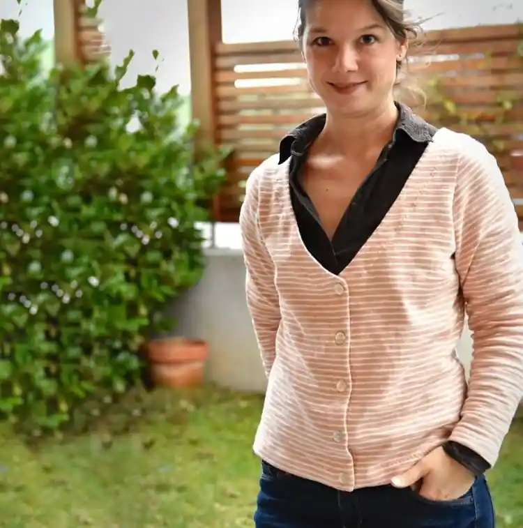 Aanbieding E-book Erbsünde dames cardigan Namorada, Duits