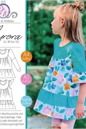 Weekendaanbieding E-book Rosalieb & Wildblau Aurora Jurk Kids, Duits