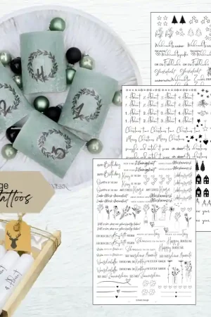 Weekendaanbieding E-book Unikati Kerzentattoos Weihnachten/Geburtstag, Duits