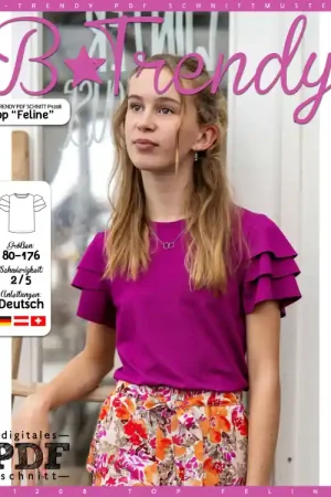 Aanbieding E-book B-Trendy P1208 Feline Top Kids, Nederlands