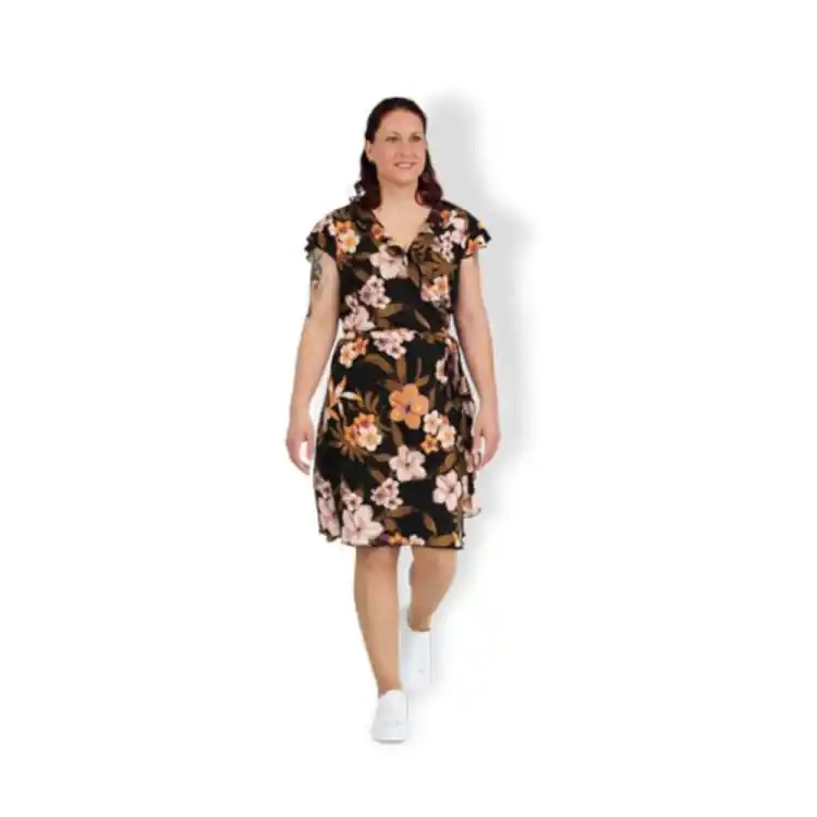 Weekendaanbieding E-book Fadenkäfer Wickelkleid Holly Damen, Duits