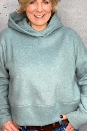 Voordeelprijs E-Book Erbsünde dames korte sweater Salvia, Duits