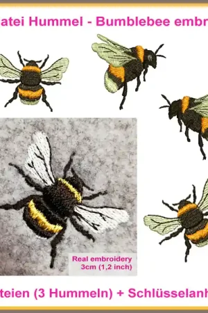 Voordeelprijs Borduurbestand Rock Queen Bumblebee-Hummel