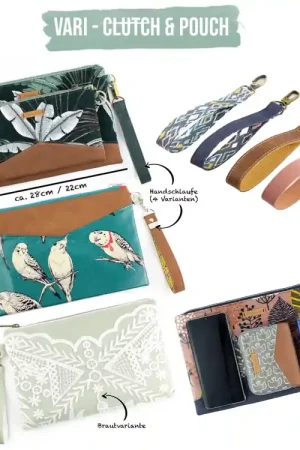 Voordeelprijs E-Book Hansedelli Clutch & Pouch Vari, duits