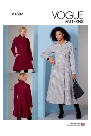 Vogue 1837 mantel, maat 42-50, Dui/En/Fr Koop Online