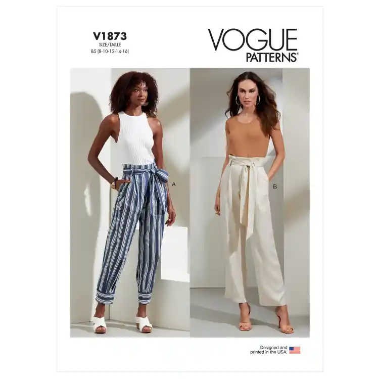 Weekendaanbieding Pattern Vogue 1873 Broek, maat 34-42, Dui/En/Fr