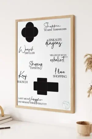 Weekendaanbieding Plotterdatei beemybear Shopping, duits