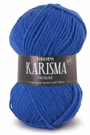 Beste Prijs DROPS Karisma Uni Colour - 07 kobaltblauw - Wol Garen