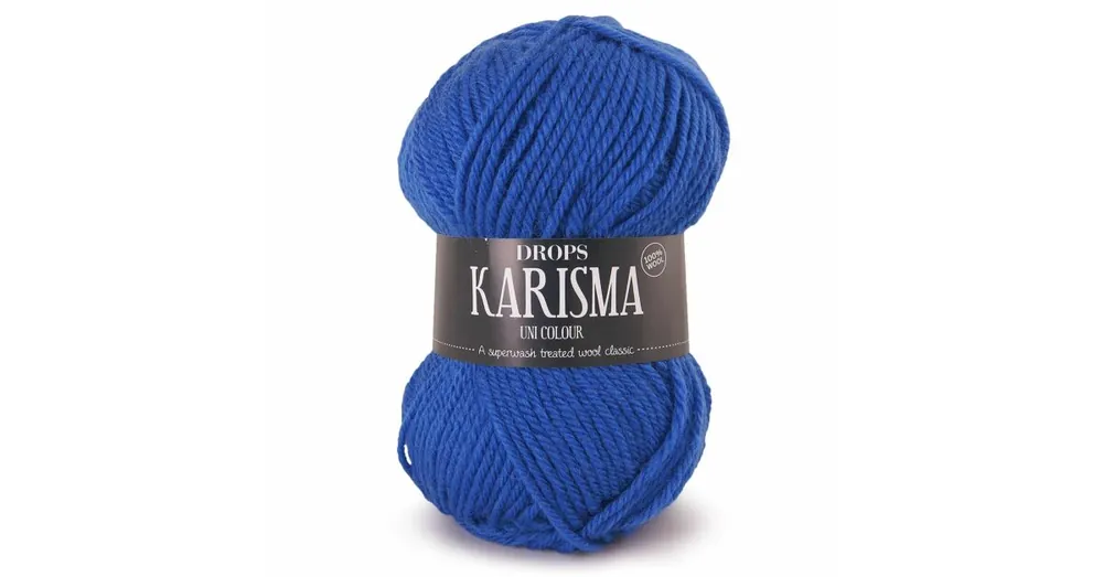 Beste Prijs DROPS Karisma Uni Colour - 07 kobaltblauw - Wol Garen