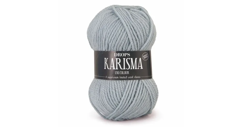 Alleen Vandaag DROPS Karisma Uni Colour - 69 licht grijsgroen - Wol Garen
