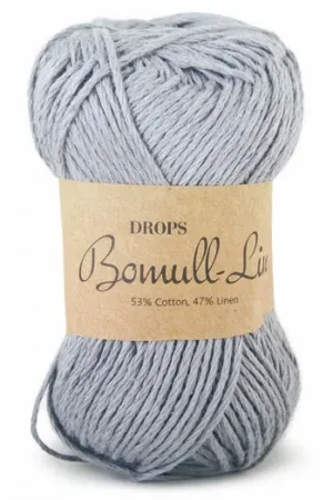 Alleen Vandaag DROPS Bomull-Lin Uni Colour - 20 grijsblauw - Katoen/Linnen Garen