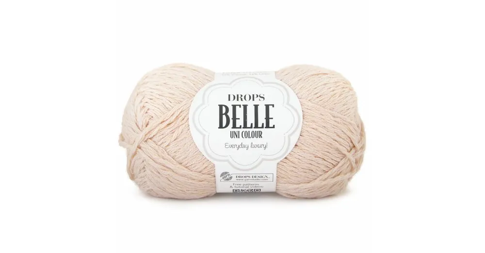 Aanbieding DROPS Belle Uni Colour - 03 lichtbeige - Katoen Garen