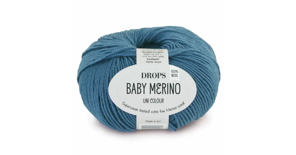 Actieprijs DROPS Baby Merino Uni Colour - 42 petroleum - Wol Garen