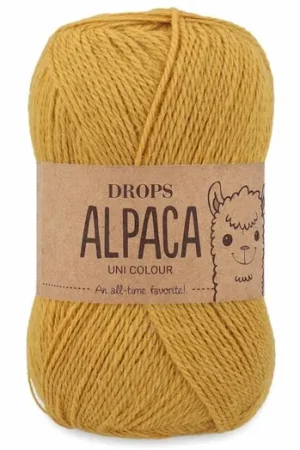 Beperkte Voorraad DROPS Alpaca Uni Colour - 2923 oker - Wol Garen