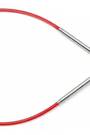 Betrouwbaar ChiaoGoo Knit RED Rondbreinaald (23 cm) - 4 mm - RVS Naaldpunten