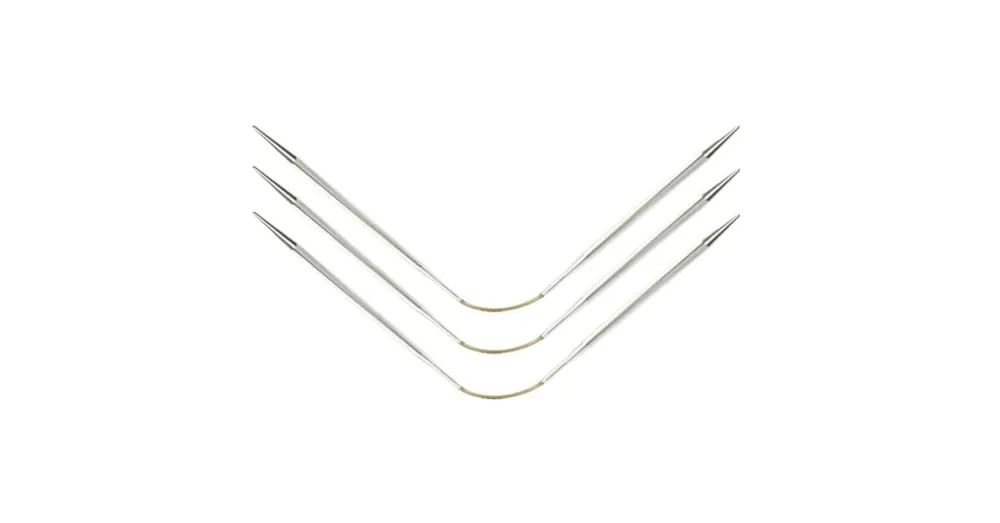 Gereduceerde Prijs Addi CraSyTrio (21 cm) - 2 mm - Flexibele rondbreinaalden van metaal (3 stuks)