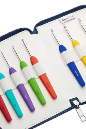 Bestel Nu KnitPro Waves Haaknaaldenset - Petrol - 2 t/m 6 mm