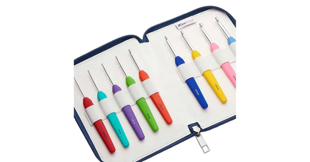 Bestel Nu KnitPro Waves Haaknaaldenset - Petrol - 2 t/m 6 mm