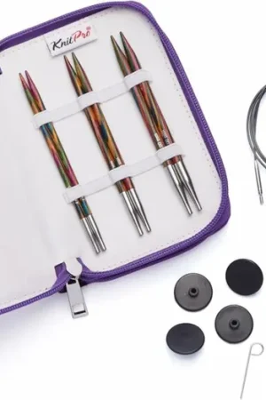 Rechtstreeks Van De Fabrikant KnitPro Symfonie Wood Verwisselbare Rondbreinaalden - Starter Set