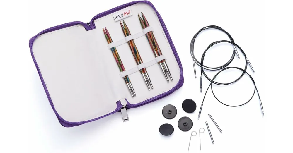 Rechtstreeks Van De Fabrikant KnitPro Symfonie Wood Verwisselbare Rondbreinaalden - Starter Set