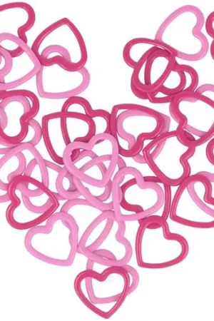 Beperkt Aanbod KnitPro Metalen Steekmarkeerders Amour - 40 stuks - Hartvormig