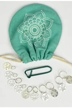 Alleen Vandaag KnitPro Mindful Sterling Chakra Steekmarkeerders (10 stuks)