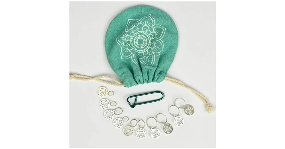Alleen Vandaag KnitPro Mindful Sterling Chakra Steekmarkeerders (10 stuks)