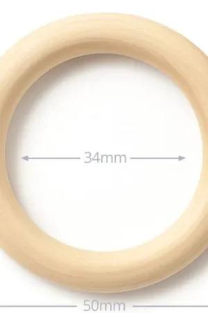 Houten Ring - 5 cm - Blank Onbehandeld Beukenhout - Kleine ring Veilige Betaling