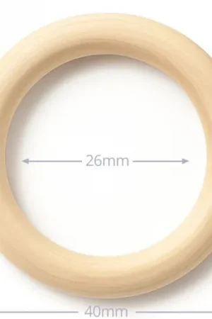 Bestel Nu Houten Ring - 4 cm - Onbehandeld Beukenhout - Kleine ring
