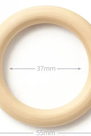 Beperkt Aanbod Houten Ring - 5,5 cm - Blank Onbehandeld Beukenhout - Splintervrij