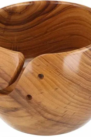 Alleen Vandaag Scheepjes Yarn Bowl - Mangohout in meerdere tinten - 15x10cm