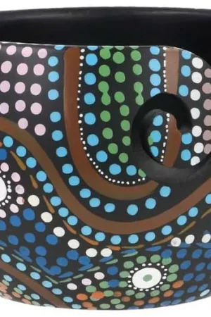 Nieuw Scheepjes Yarn Bowl Dot Painting - Mangohout met Schildering - 11x12,5cm