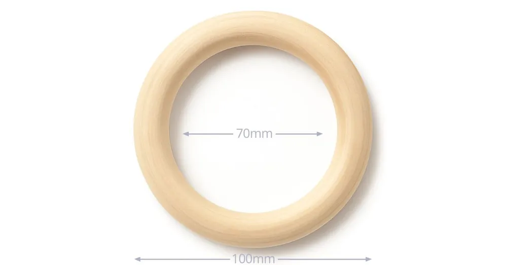 Korting Houten Ring - 10 cm - Blank Onbehandeld Beukenhout - Splintervrij