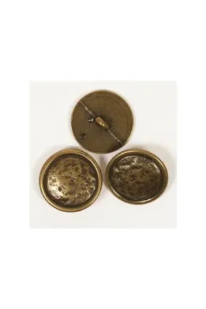 Weekendaanbieding DROPS Blinde Knoop Messing Nr 530 (per stuk) - 20mm - Metalen Knopen