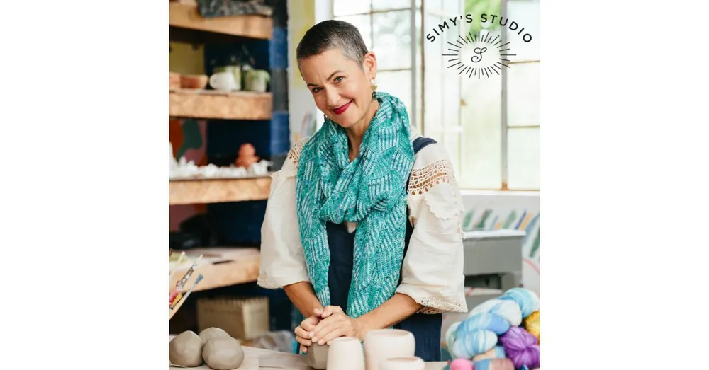 Whitecaps Wrap Gebreide Sjaal/Omslagdoek, Yiğitcan Vatansever - Simys Studio Breipatroon Veilige Betaling