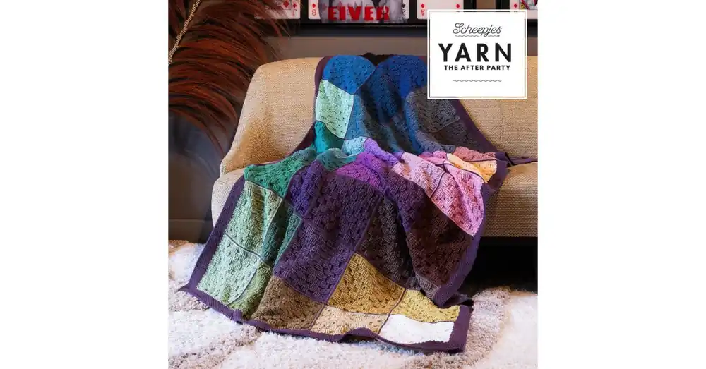Goedkoop Scheepjes Scrumptious Squares Blanket - Yarn The After Party 203 - Haakpatroon