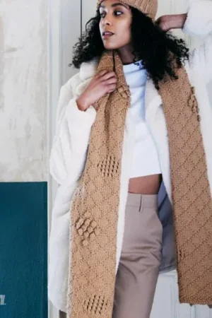 Patroon Gebreide Sjaal Katia Maxi Merino - Ana Pereira Design Beperkt Aanbod