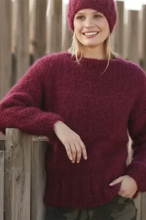 Merkproduct Breipatroon Fluffy Damestrui Cold Denmark met Ingenua - Katia Design