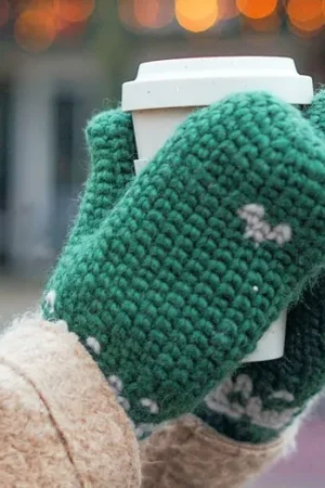 Betrouwbaar Haakpatroon Winterse Wanten met Drops Snow - Haakspot