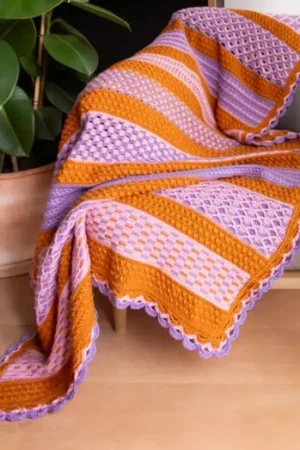 Exclusieve Aanbieding Haakplein CAL 2026 Mystic Harmony Deken - Sunset - Haakpakket