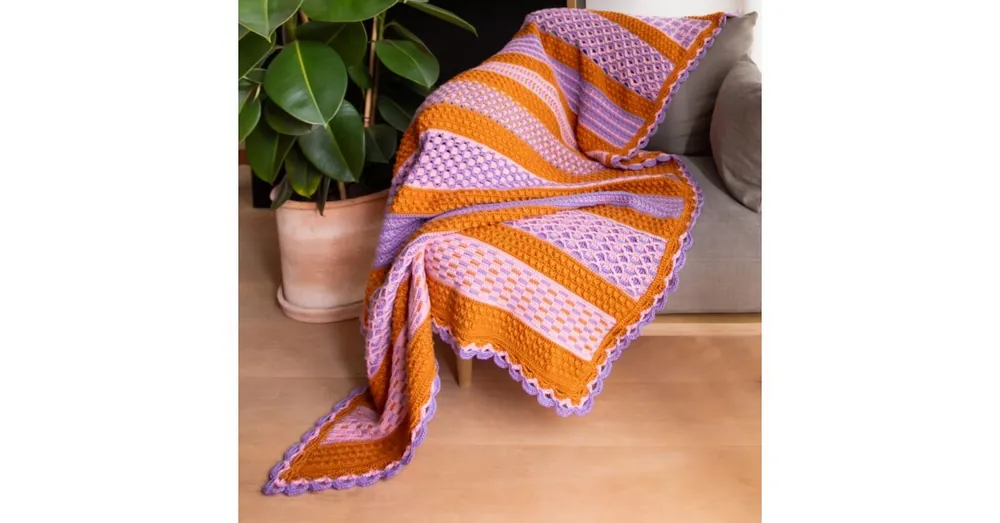 Exclusieve Aanbieding Haakplein CAL 2026 Mystic Harmony Deken - Sunset - Haakpakket