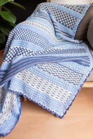 Haakplein CAL 2026 Mystic Harmony Deken - Ocean - Haakpakket Gratis Verzending