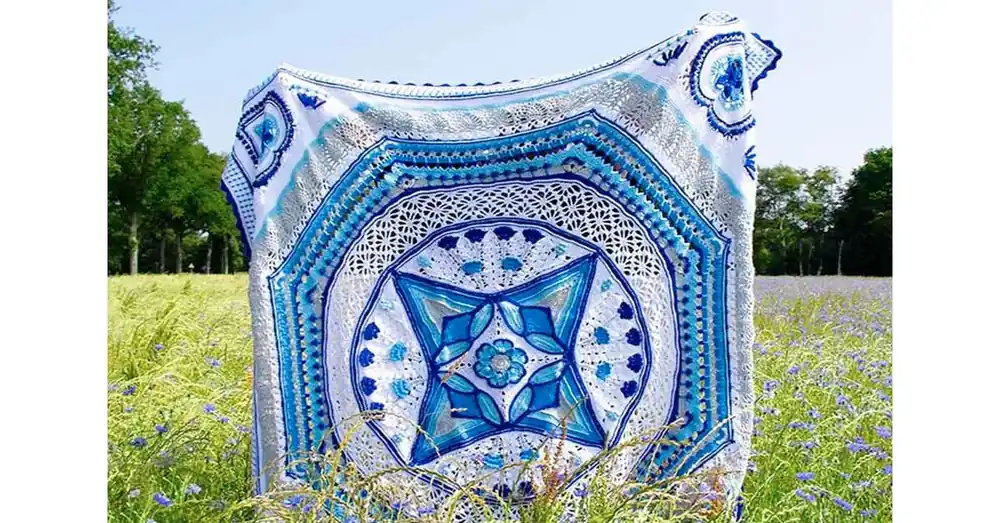 Veilige Betaling Scheepjes CAL Universe in Bloom - Delft kit - Colour Crafter haakpakket 2025 🌸✨