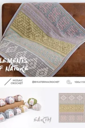 KATIA Elements of Nature CAL - Earth Kit - Gehaakte Deken Haakpakket Flitsaanbieding