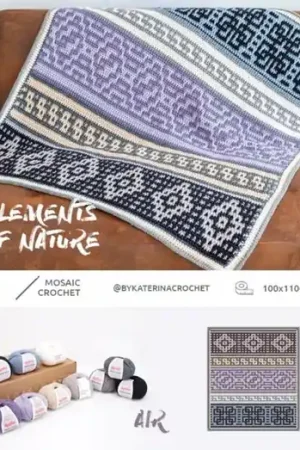 Express Levering KATIA Elements of Nature CAL - Air Kit - Gehaakte Deken Haakpakket