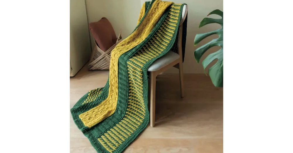 Goedkoop Haakplein CAL 2025 True Colors Deken - Lemon Leaves - Haakpakket