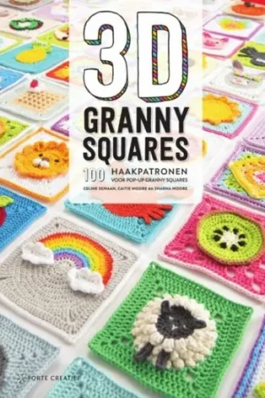 Exclusieve Aanbieding 3D Granny Squares - 100 haakpatronen voor pop-up granny squares - Celine Semaan, Haakboek
