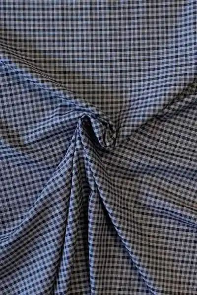 Aanbieding Blousestof - Lavender blue/ Black