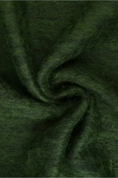 Weekendaanbieding Mantelstof Deluxe - 65% Wol - Dark Green