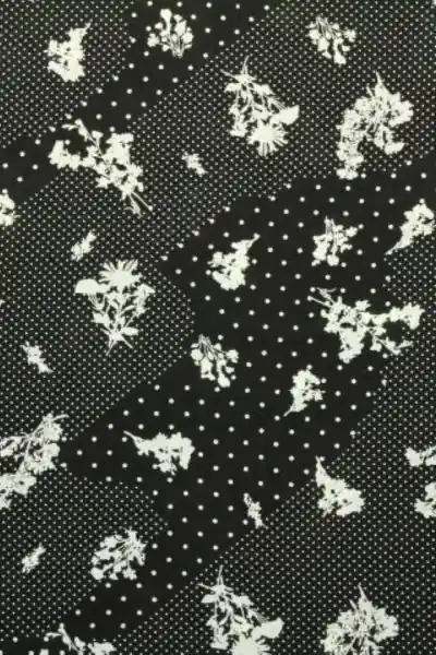 Viscose - Flowers and Dots Rechtstreeks Van De Fabrikant